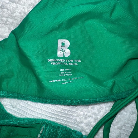 Blackbough Green Terry Bikini Set - Picture 3 of 5